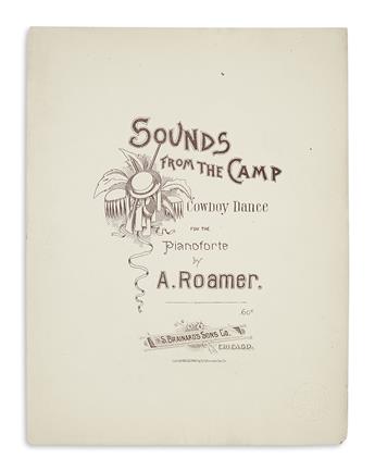 (WEST.) Two pieces of sheet music for early cowboy songs.